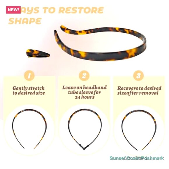 Acetate Non-Slip Headband with Teeth, Eyewear-Friendly Design main image 5
